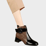 Samara |  Botines de Piel con Tacón