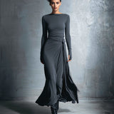 Naiara – Vestido midi con nudo lateral