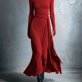 Naiara – Vestido midi con nudo lateral