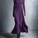 Naiara – Vestido midi con nudo lateral