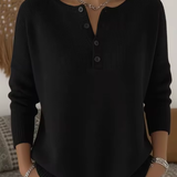 Marta - Suéter Elegante con Escote de Botones