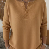 Marta - Suéter Elegante con Escote de Botones