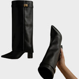 Luna |  Botas de Caña Alta de Cuero