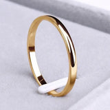 Anillo Simple en Oro y Plata