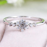 Anillo Copo de Nieve en Plata