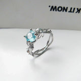 Anillo de Piedra de Luna en Plata Esterlina