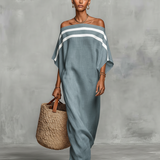 Vestido Maxi de Lino Minimalista