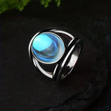 Anillo Mágico con Piedra de Luna