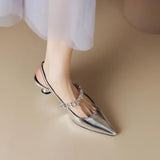 Zapatos de Tacón Bajo Elegantes Crysel
