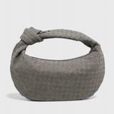 Lila Bolso Mediano Woven con Detalle de Nudo