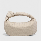 Lila Bolso Mediano Woven con Detalle de Nudo