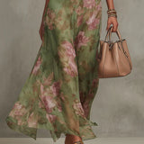 Vestido de Pétalos Verdes
