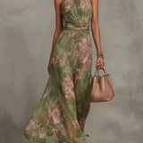 Vestido de Pétalos Verdes