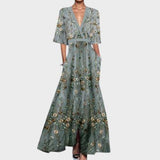 Emily - Vestido Floral Cuello V