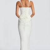 Leonor - Vestido maxi de escote cuadrado