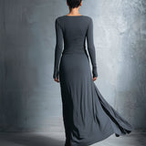 Naiara – Vestido midi con nudo lateral