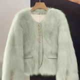 Aurora – Chaqueta corta de pelo sintético