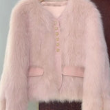 Aurora – Chaqueta corta de pelo sintético