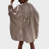 Selena | Camisa Bordada Con Detalles Brillantes