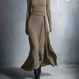 Naiara – Vestido midi con nudo lateral